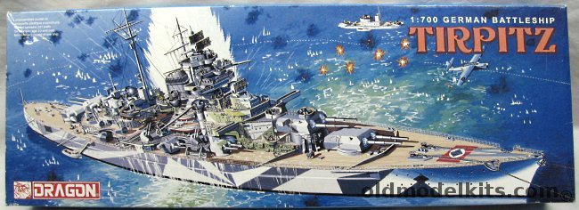 Dragon 1/700 Tirpitz Battleship - With Photoetched Details, 7047 plastic model kit